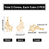 PVD Vacuum Plating 304 Stainless Steel Pendants STAS-UN0019-12-4