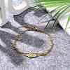 Ion Plating(IP) 304 Stainless Steel Multi-strand Anklets AJEW-AN00332-03-5