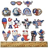 16Pcs 16 Styles Spray Painted Wood Big Pendants WOOD-FS0001-24-6