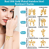 12Pcs 4 Styles 201 Stainless Steel Pendants STAS-BBC0007-31-2