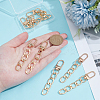 8Pcs Aluminum Curb Chains Bag Extension Chain Findings HJEW-UN00089-4
