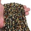 Natural HuBei Turquoise Beads Strands G-L628-B02-4mm-02-1