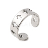 304 Stainless Steel Cuff Rings for Women RJEW-A077-02P-4