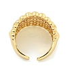 Clear Cubic Zirconia Open Cuff Ring RJEW-L121-028G-3
