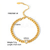 Stainless Steel Micro Pave Cubic Zirconia Bracelets for Women PW-WGA912F-06-1