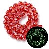 Luminous Handmade Glod Sand Lampwork Beads Strands LAMP-B028-03K-10mm-1