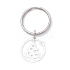Ring with Christmas Trees 201 Stainless Steel Pendant Decorations KEYC-JKC01355-1