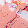 10 Strands 10 Colors Transparent Gradient Color Glass Beads Strands GLAA-TA0001-56-5