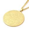 304 Stainlessa Steel Curb Chain Pendant Necklaces LS-NJEW-H034-05G-1