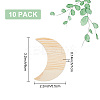 Unfinished Wooden Crescent Moon Shape WOOD-WH0124-09-2