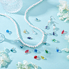 72Pcs 12 Style Glass Pendants PALLOY-GA00047-4