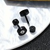 Flat Round Crystal Rhinestone Ear Fake Plugs EJEW-H105-21EB-B-3