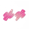 Spray Painted Alloy Charms PALLOY-P291-19M-03-4