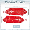 Polyester Long Paillette Embroidery Lace Gloves AJEW-WH20006-119C-2