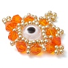 Seed Beads Beaded Charms PALLOY-MZ00344-04-3