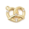 Brass Micro Pave Cubic Zirconia Pendants KK-I380-07G-1