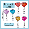 12Pcs 6 Colors Resin Badge Reels HJEW-NB00318-2