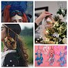 Ostrich Feather Tassel Big Pendant Decorations FIND-S302-08G-5