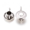 Coffee Cup Tibetan Style Alloy Pendants TIBEP-A13415-AS-RS-2