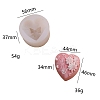 DIY Heart Shape Food Grade Candle Silicone Molds PW-WGD631A-03-1