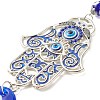 Glass Turkish Blue Evil Eye Pendant Decoration LS-HJEW-I008-06AS-3