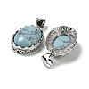 Synthetic Turquoise Pendants G-Z050-06C-2