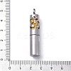 Openable 304 Stainless Steel Perfume Bottle Pendants STAS-D097-11P-3