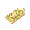 Real 18K Gold Plated Brass Micro Pave Clear Cubic Zirconia Pendants KK-H472-36D-G-2