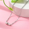 304 Stainless Steel Cable Chain Necklaces NJEW-A045-09P-2