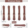 6Pcs PU Imitation Leather Belt Buckles AJEW-FG0001-57-2