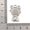 304 Stainless Steel Pave Natural Paua Shell Pendants STAS-C122-21F-01P-3