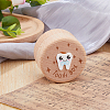 Round Printed Wood Baby Tooth Keepsake Cases with Lids CON-WH0099-75B-4