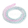 Transparent Painted Glass Beads Strands DGLA-A034-T4mm-A10-5
