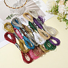 12 Skeins 12 Colors 12-Ply Metallic Polyester Embroidery Floss OCOR-CY0002-05-3