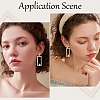 36Pcs 2 Style Brass with Crystal Rhinestone Clip-on Earring Findings KK-BBC0010-59-5