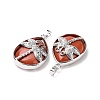 Natural Red Jasper Pendants G-G900-01P-03-3