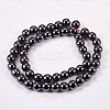 Non-Magnetic Synthetic Hematite Beads Strands X-G-H1624-8mm-1-2