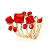 Alloy Rhinestone Multi-layer Rings VU7935-2-1