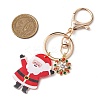 Christmas Theme Printed Acrylic Pendants Keychain KEYC-JKC00887-3