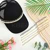 8Pcs 304 Stainless Steel & Brass & Aluminium  Baseball Cap Chain HJEW-SW00145-5