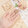 40Pcs Brass Huggie Hoop Earring Findings KK-UN0002-42-5