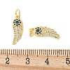 Brass Micro Pave Cubic Zirconia Pendants KK-U056-40G-3