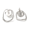 Stainless Steel Stud Earrings for Women EJEW-C110-02P-2