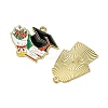 14Pcs 7 Styles Graduation Season Alloy Enamel Pendants ENAM-FS0001-80-3