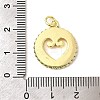 Brass Enamel Pendants KK-I378-21G-B-4