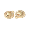 Brass Micro Pave Cubic Zirconia Pendants KK-I702-56G-3