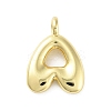 Rack Plating Brass Balloon Letter Pendants KK-C050-01G-2