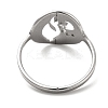 Non-Tarnish 201 Stainless Steel Finger Rings RJEW-G278-06P-3
