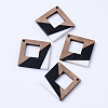 Resin & Walnut Wood Pendants RESI-N025-006A-B01-1