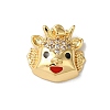 Brass Micro Pave Cubic Zirconia Pendants KK-B079-13G-1